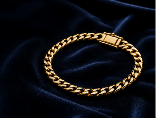 The BG Bracelet in solid 24k gold